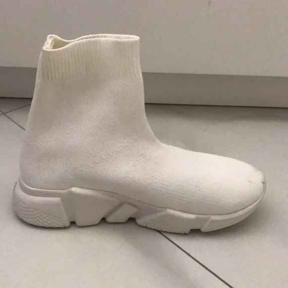 Balenciaga Women’s White Sock Shoes Sneakers Size Eu 35 - Picture 3 of 8